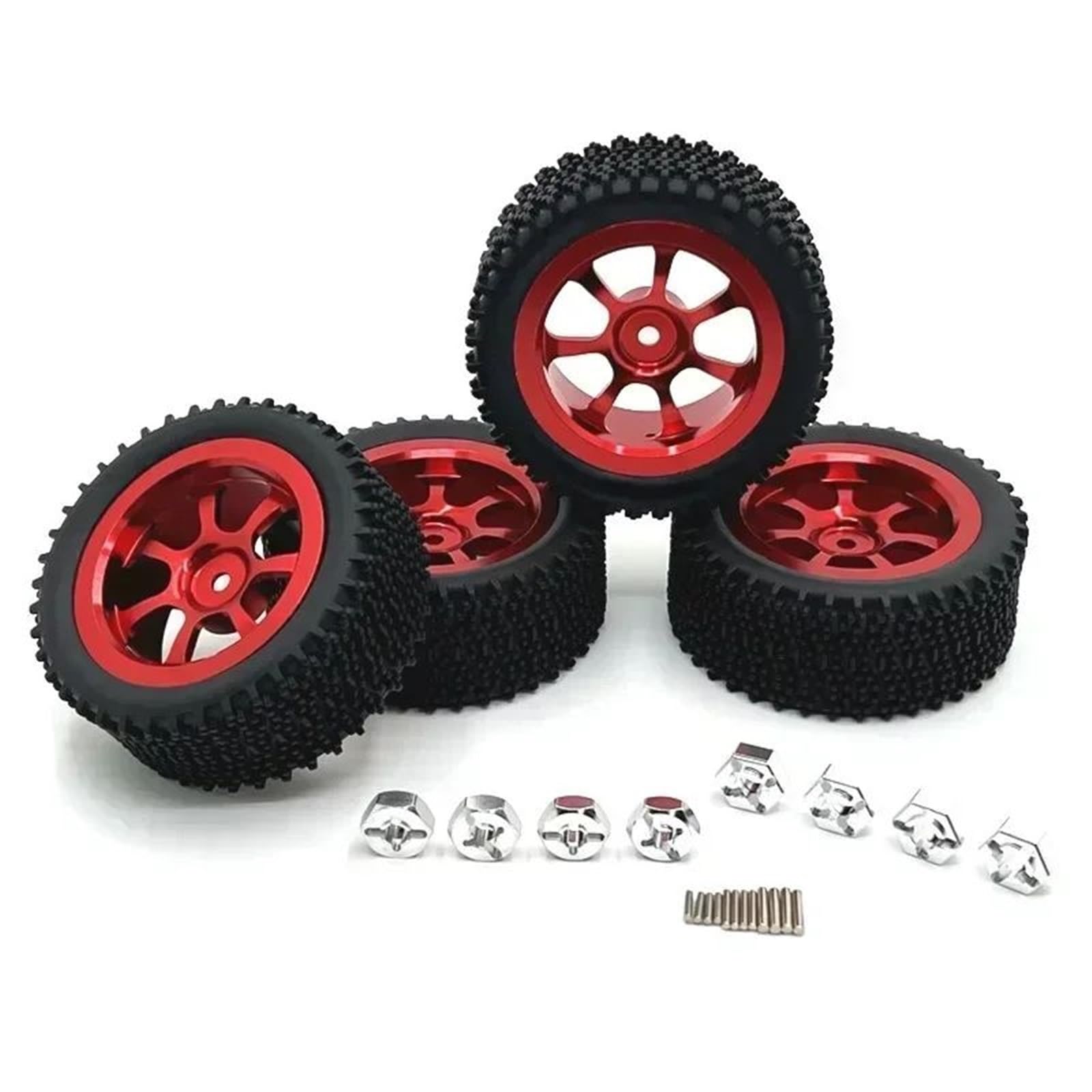 Aggiornato Ruote Pneumatici Metallo Per Mjx 14301 14302 14303 Per Wltoys 1/12 1/14 RC Parti Automobili Aggiornamenti Decorativi Ricambio Sostituire Ricambi Modellini RC