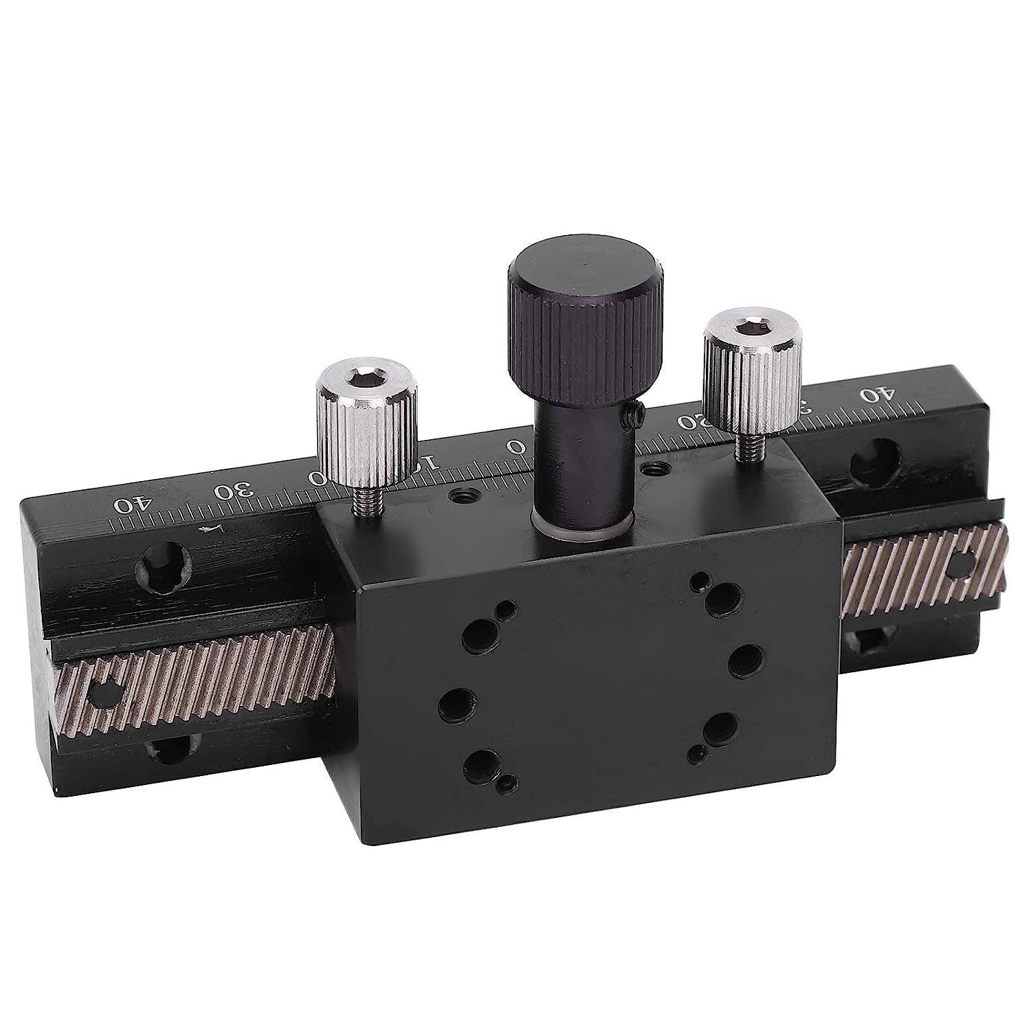 30 x 50mm Sliding Stage, Linear Translation Manual Fine Tuning Trimming Platform, Rack and Pinion Type Sliding Table, Stable Performance, Good Using Effect Guide Rails