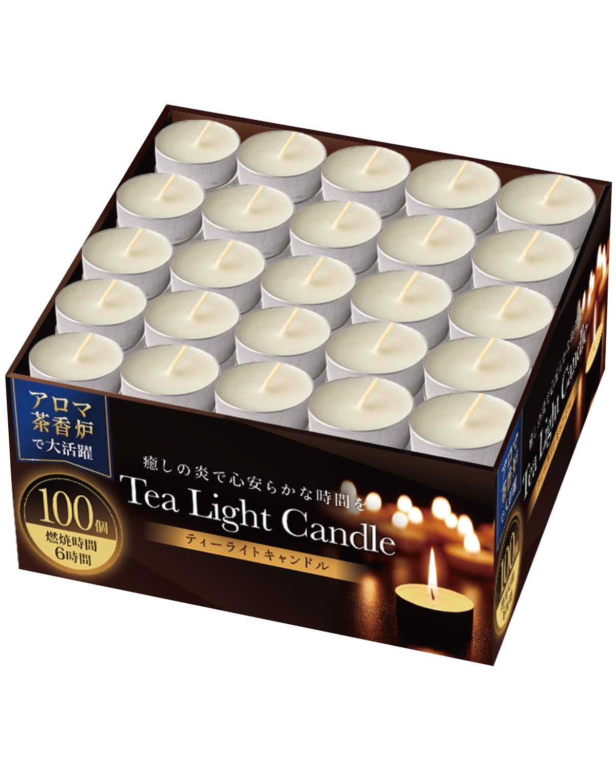 ろうそく アロマ ティーライトキャンドル 100個入り9個セット ろうそく