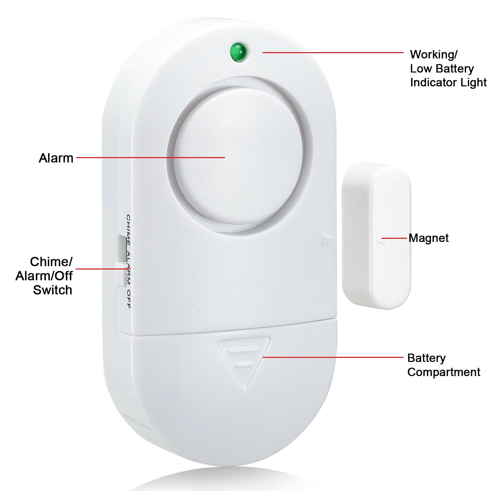 Door Window Alarms - 8 Pack for Home Security -2
