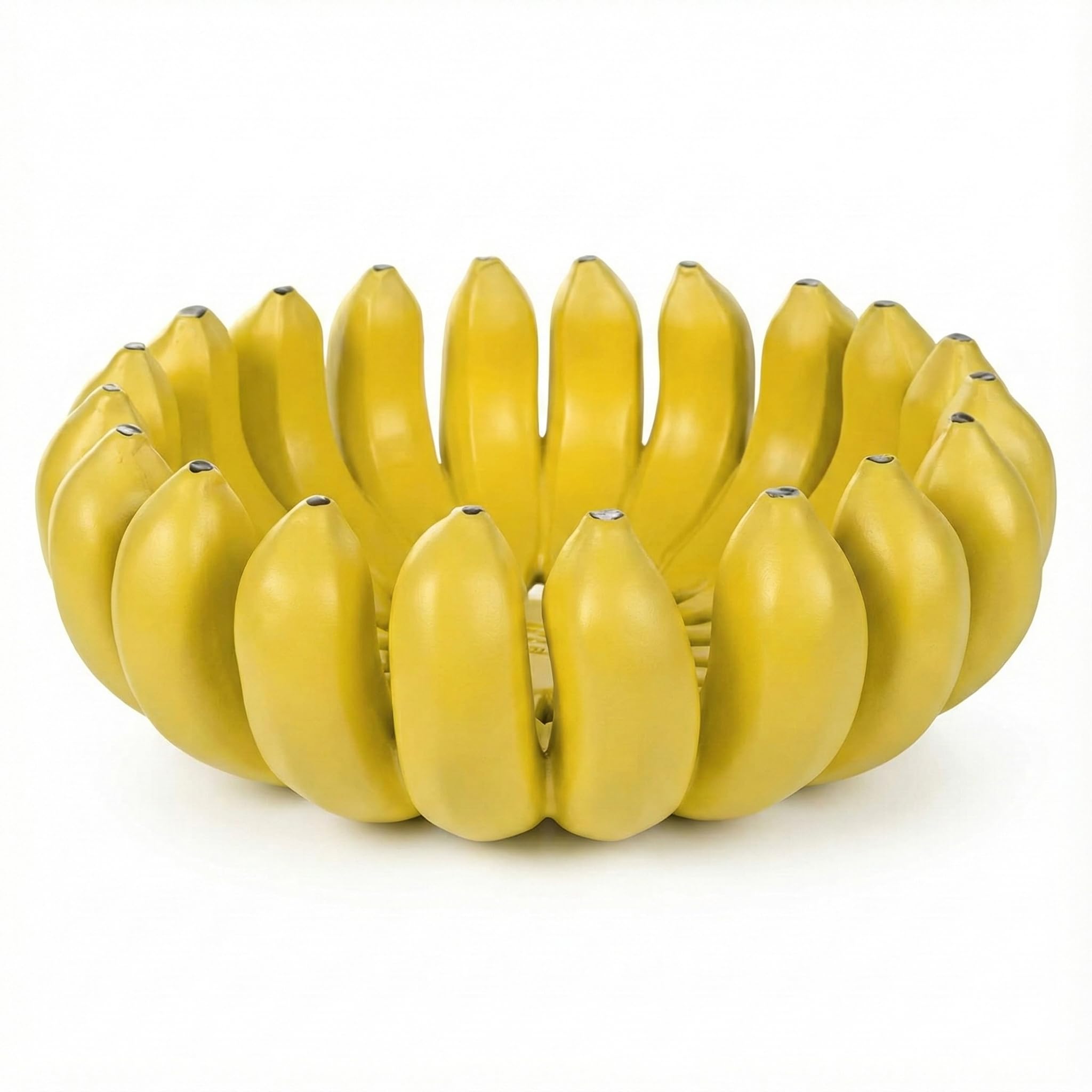 12 inch large Banana fruit bowl holder Handcrafted Art Centerpiece - Modern bowl for Kitchen Dining Table Entryway
