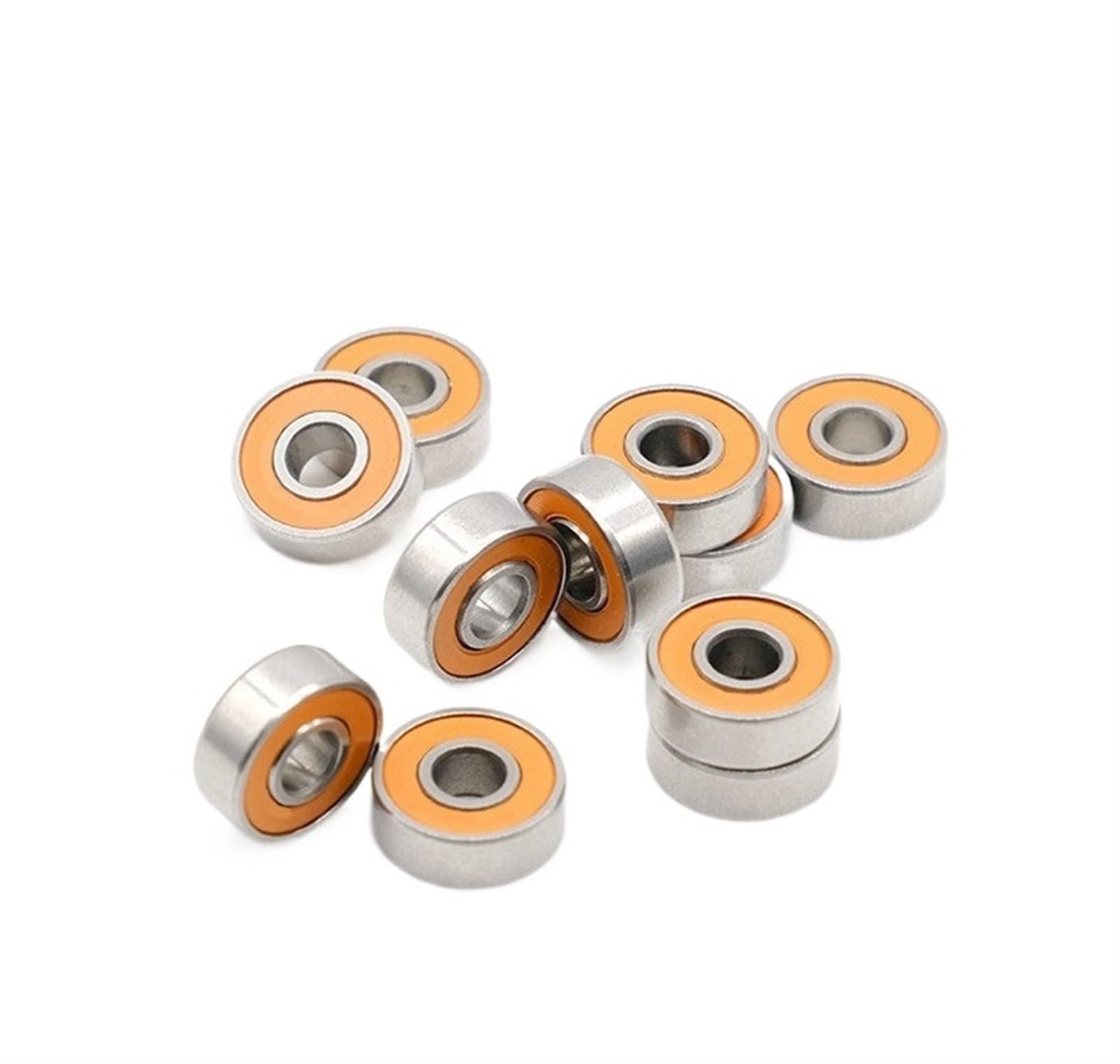 VSPPJYFG Bimetal Seal Shield Micro deep Groove Bearing 1PCS SMR104 2RS 4X10X4mm Stainless Steel Hybrid Ceramic Ball Bearing Without Grease Fast Turning