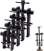 xiiw 4pc 2-Jaw Bearing Puller Set 2'' 3'' 4'' 6'' Adjustable Chrome Vanadium Steel Gear Puller Kit for Wheels, Bearings, Motors