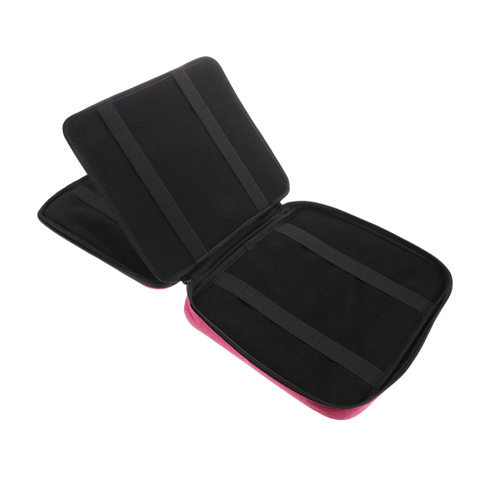 CALLARON Watch Band Storage Case Slots Polyester Organizer Pouch for Smartwatch Bands Lightweight and Portable Travel Bag Ample Capacity for Watch Strap Collection Purple