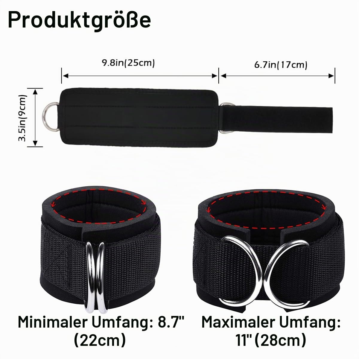 Handgelenk Bandagen Fitness Kraftsport, Zughilfen Klimmzüge Gewichtheben Kreuzheben Gym Bandage Wrist Wraps Straps - Schwarz