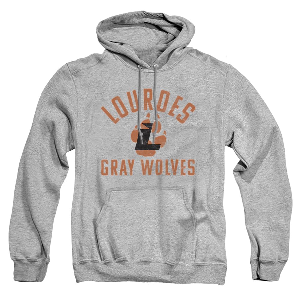 Lourdes University Official Gray Wolves Logo Unisex Adult Pull-Over Hoodie