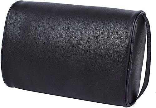 JIAMEI - Neceser de viaje impermeable para hombre bolsa de baño de cuero bolsa de afeitado para negocios bolsa de ducha con asa resistente