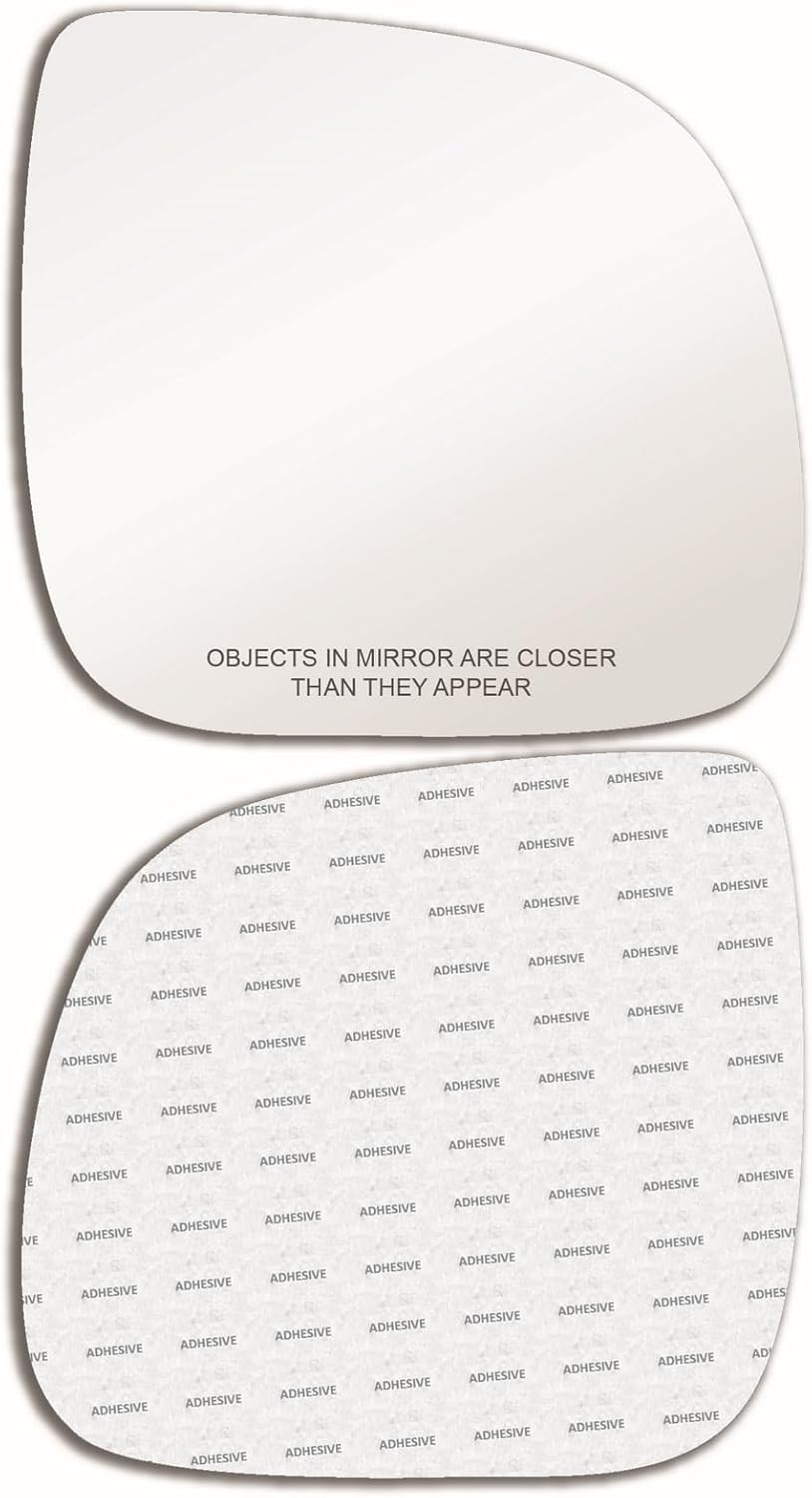 New Replacement Mirror Glass with Full Size Adhesive for 2007-2010 Volkswagen Touareg 2007-2009 Audi Q7 Passenger Side View Right RH
