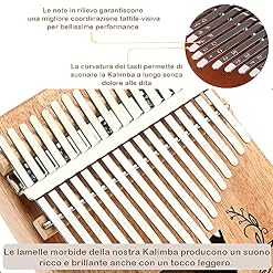 Hearda Kalimba 17 clés Instrument de Musique, Portable Pouce Piano Africain Marimba Burlywood Kalimba Cadeau Kit avec… - Les Beatles, Paul McCartney, John Lennon, RIngo Starr, George Harrison Hearda Kalimba 17 clés Instrument de Musique, Portable Pouce Piano Africain Marimba Burlywood Kalimba Cadeau Kit avec… – Image 3