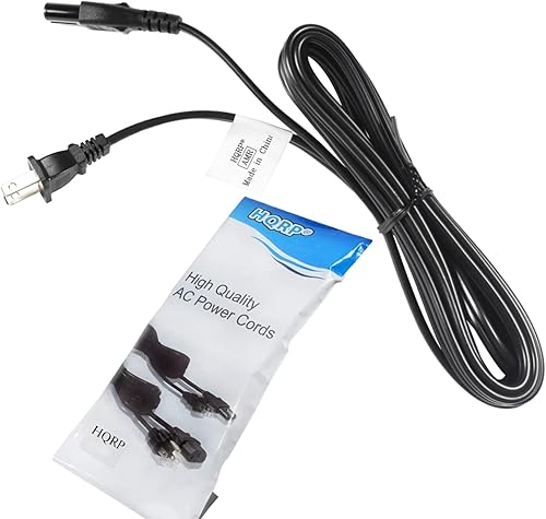 HQRP Cable de alimentación de CA compatible con Samsung LN40E550F7F LN46D503F6F LN46D550K1F LN46D560F9H LN46D567F9H LN46D610M4F UN60ES6100F