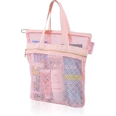 Jualyue Mesh Shower Caddy Quick Dry Tote Bag Portable Lightweight Hanging Toiletry and Bath Organizer Essential for College