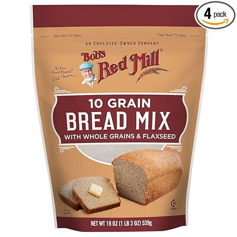 Bobs Red Mill 10 Grain Bread Mix, 19 Oz (Pack of 4)
