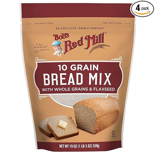 Bobs Red Mill 10 Grain Bread Mix, 19 Oz (Pack of 4)