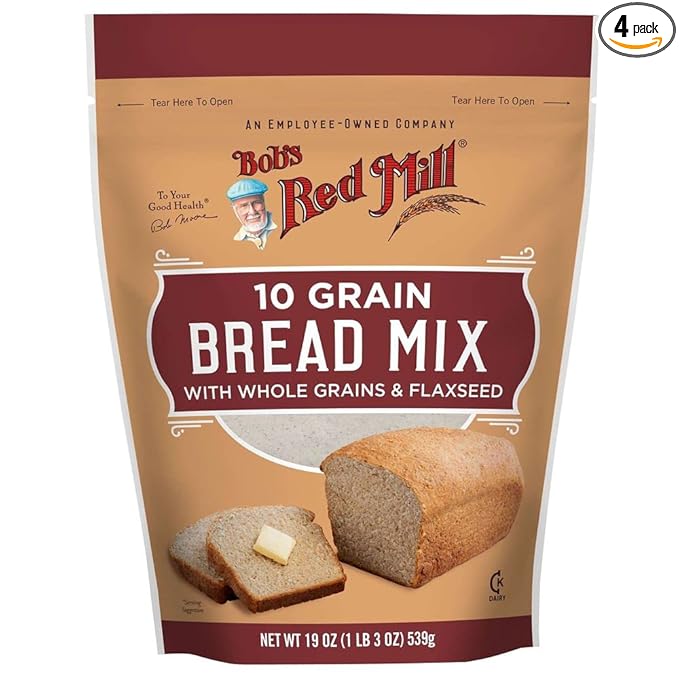 Bobs Red Mill 10 Grain Bread Mix, 19 Oz (Pack of 4)