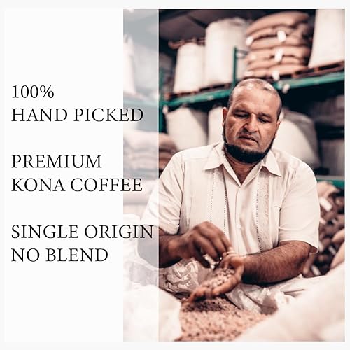 Miniatura 5 de Volcanoking Coffee Mauna - Café hawaiano en grano entero, 100% granos de café Kona tostado oscuro, café gourmet Kona del café más grande de Hawái,