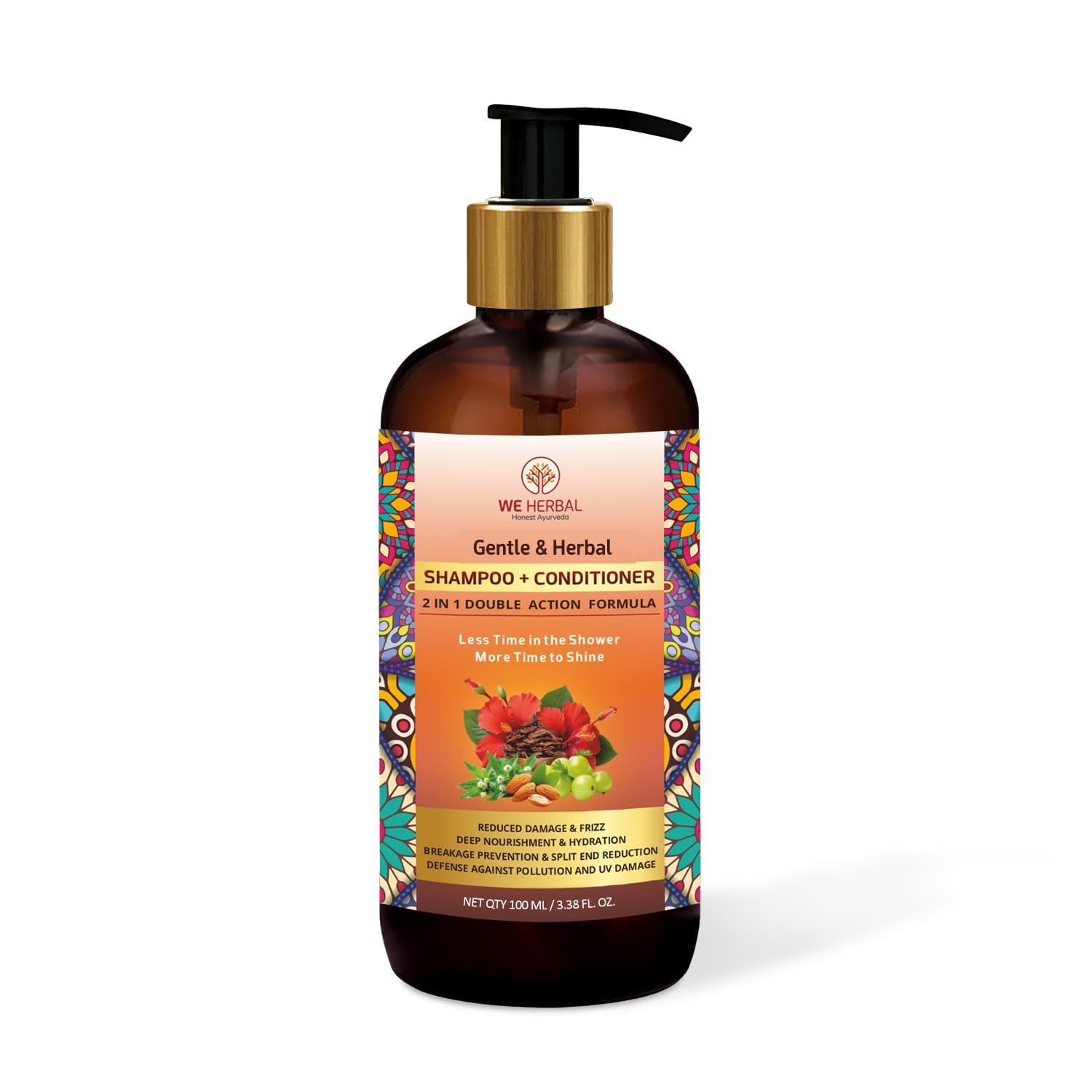 2-in-1 Ayurvedic Shampoo & Conditioner, Sulphate-Free Natural Hair Care with Bhringraj, Amla & Argan Oil, Strengthens Roots, Smoothens Hair & Adds Shine – 100ml-picture-59