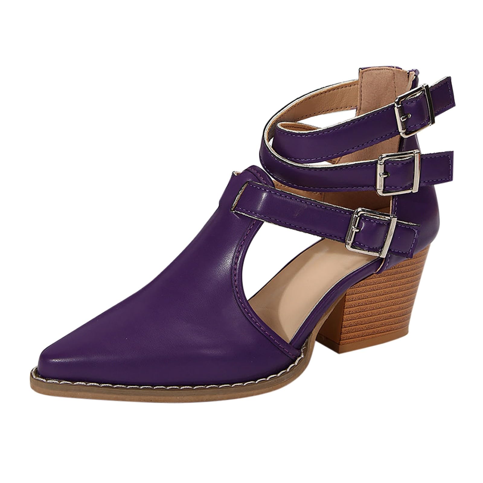 Sandali Donna con Zeppa Zeppe Estive Neri Comoda Sandali con tacco a punta fibbia a forma di parola da donna nuovi alla tinta unita grandi Platform Scarpe Nere Eleganti