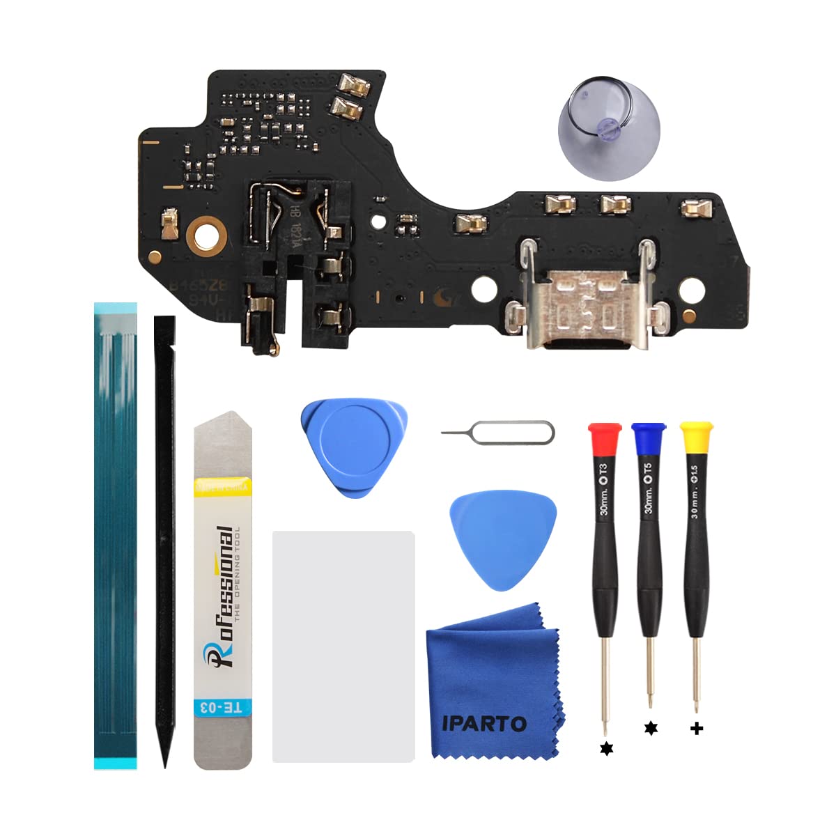 iParto Charging Port Replacement for 6.5" Samsung Galaxy A03s A037U (US Version only,Not for A037G A037W and A03) Charging Port Replacement Kit for