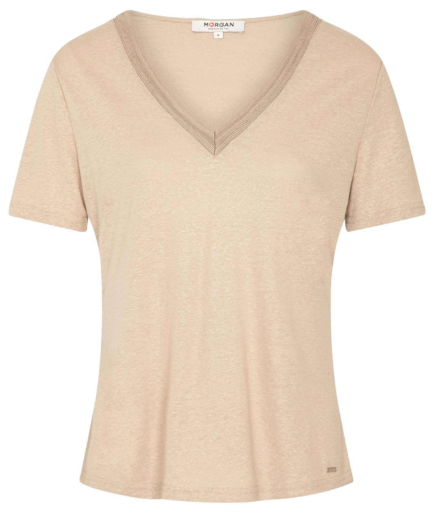 Morgan Femme 231-dede T-shirt, Noir, XS EU