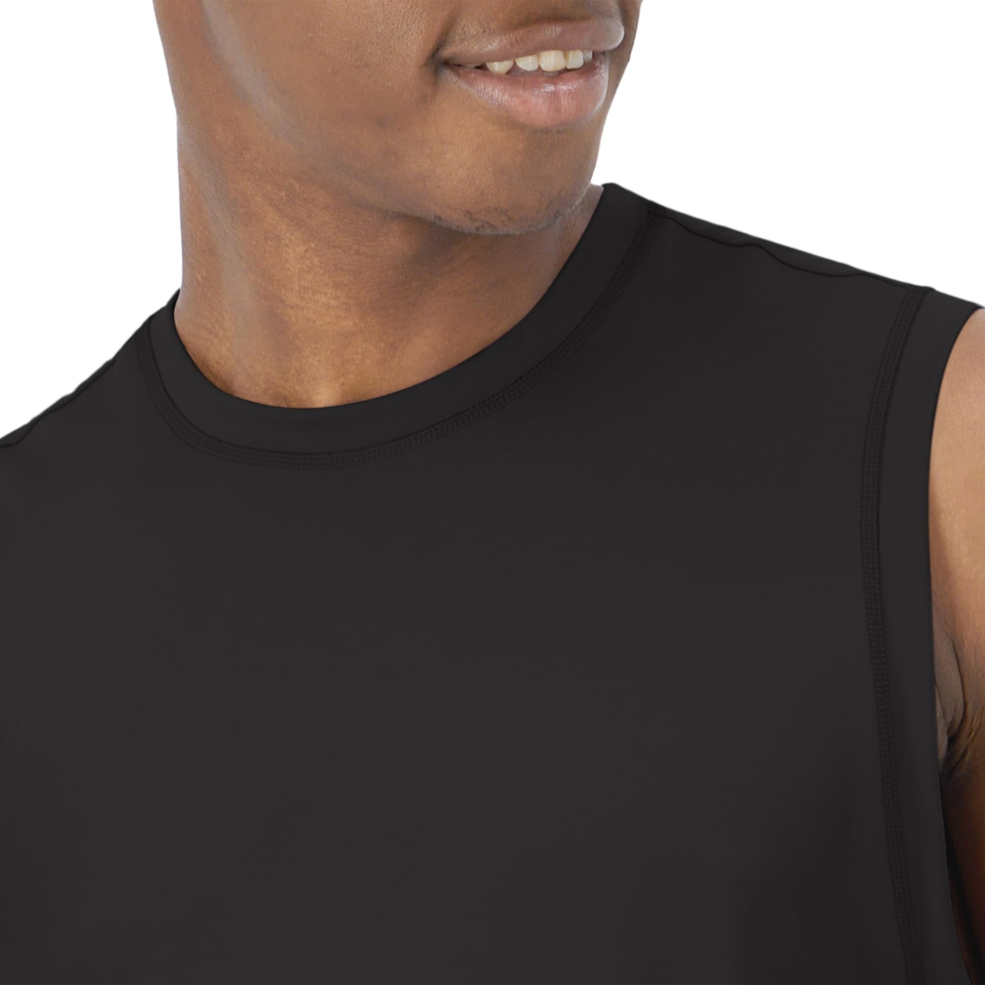 Hanes Męski tank top typu Moves Tank, Performance Tank Top, odprowadzający wilgoć 4-kierunkowy tank top dla mężczyzn, 4-kierunkowy stretch (1 opakowanie)