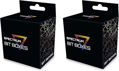 Miniatura 2 de BCW Spectrum Bit Boxes Basics - Paquete de 8 cajas  Plástico delgado y flexible  Organizadores básicos apilables de piezas de juego para Meeples,