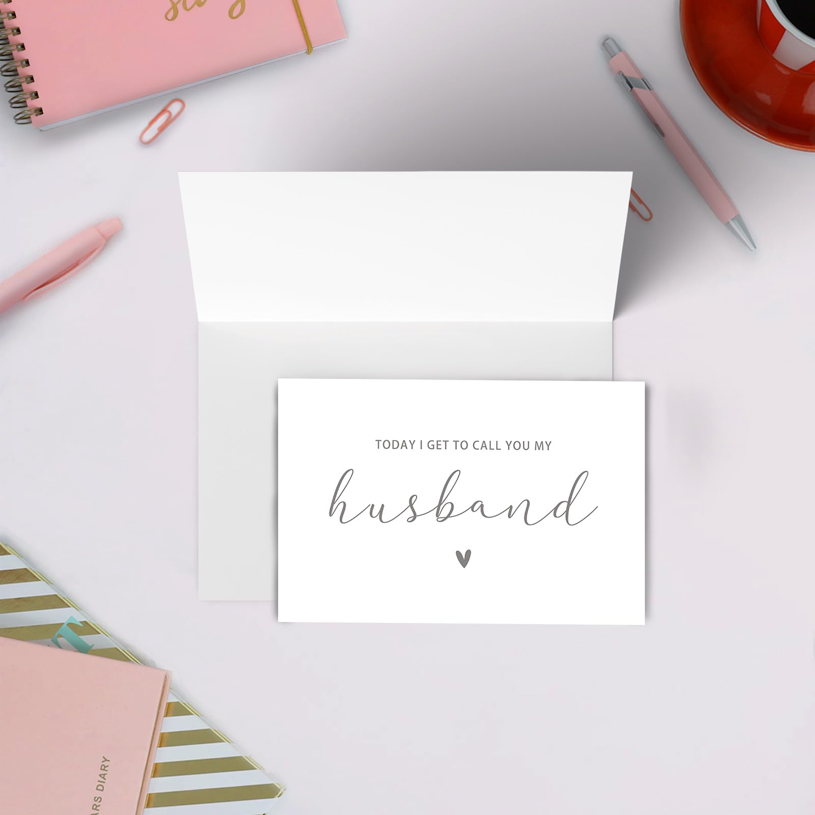 SuperShunhu Hochzeitskarte des Bräutigams – Ehemann, To My Groom, To My Husband