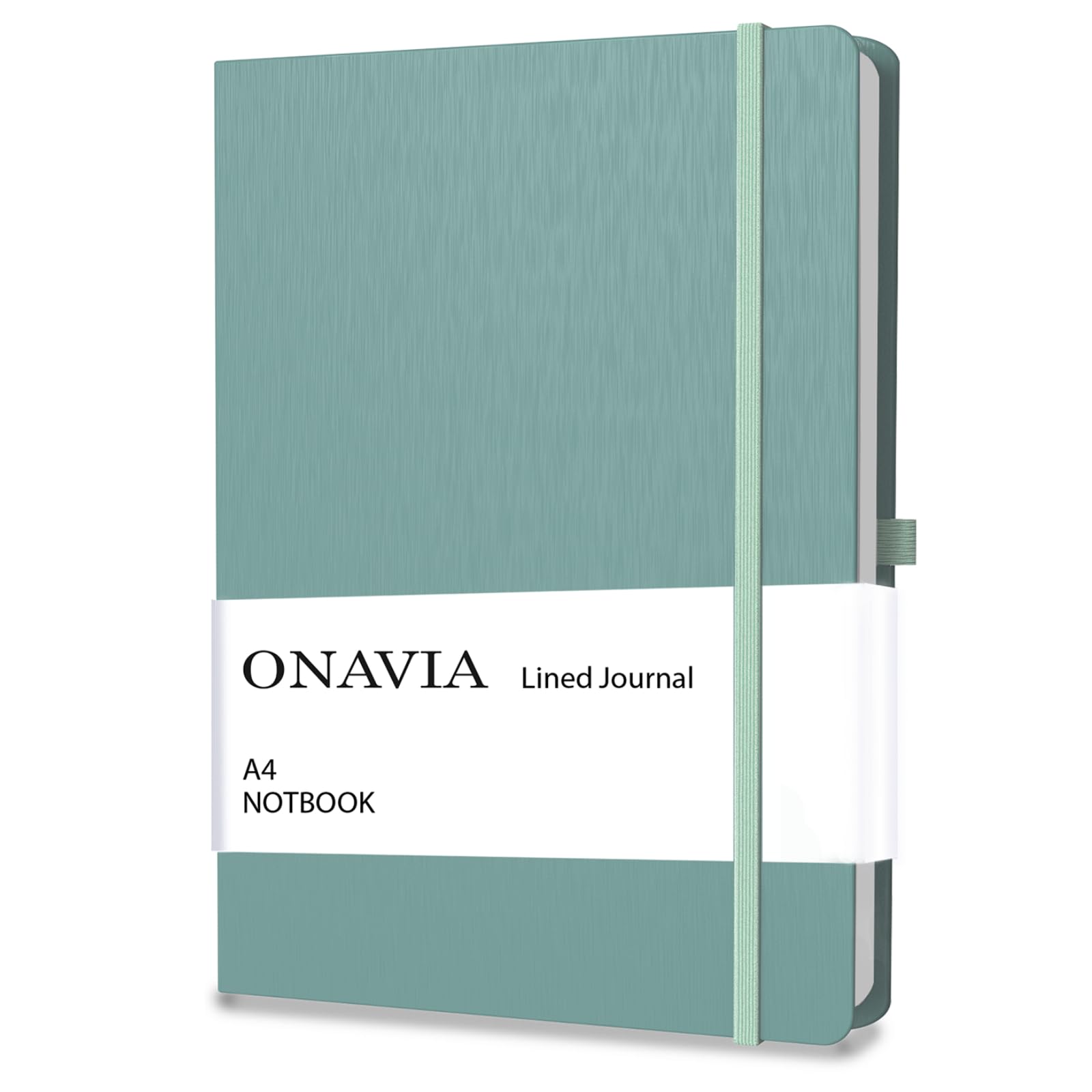 ONAVIA A4 Notebook Hardcover, 8.5" x 11" Lined Journal College Ruled Notebook for Work, Office Meetings, Travel, Note Taking, Planning & Daily Writing, 160 Pages, Midnight Green