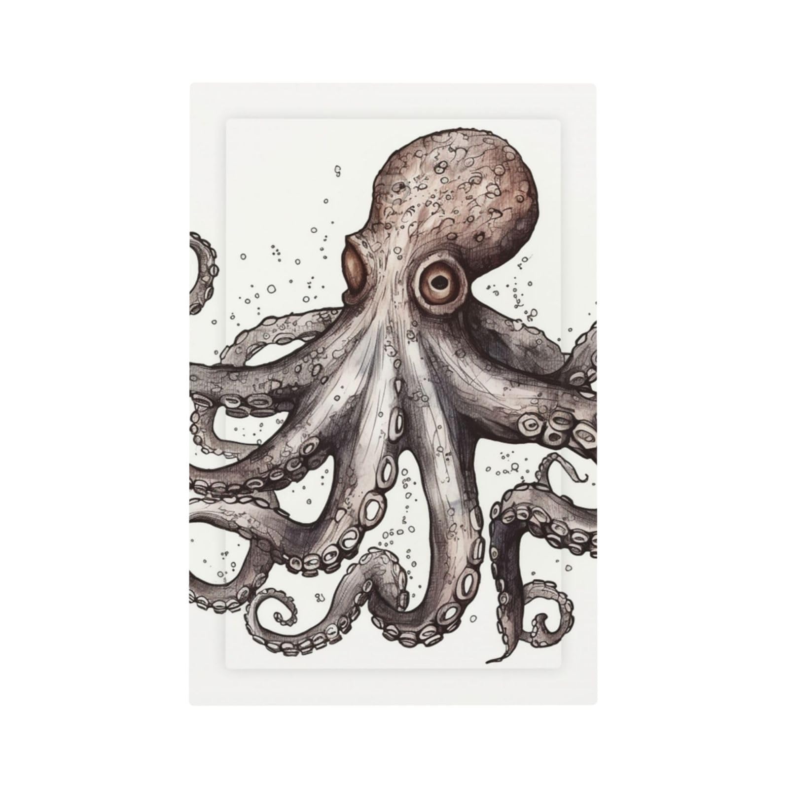 1-Gang Decorator Wall Plate Octopus Light Switch Cover Single Gang Receptacle Outlet Wall Plate Mid Size 5" x 3" Wallplate Unbreakable Polycarbonate Outlet Faceplates Covers