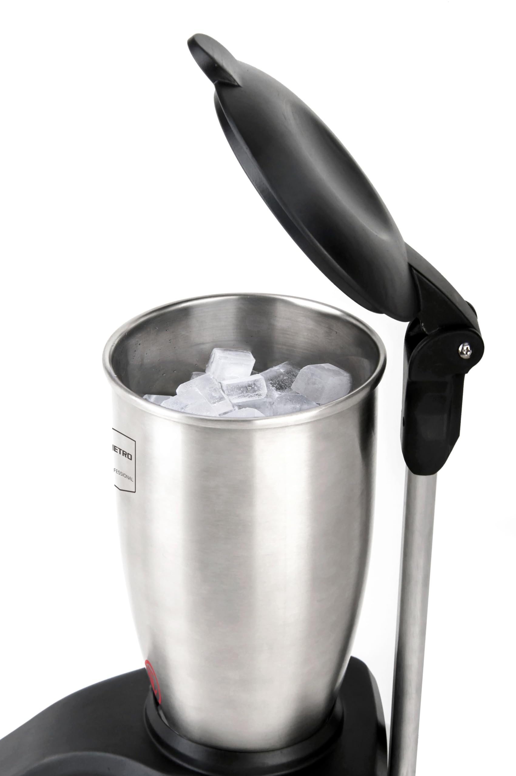 METRO Professional Elektrischer Eiszerkleinerer Ice crusher GEIC1000, Edelstahl, 3 L, 200 W, 160 kg/h, silber/schwarz