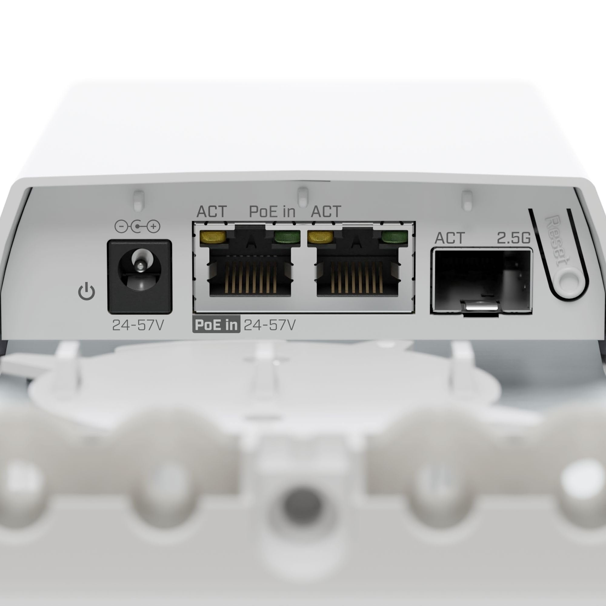 MikroTik FTC21 | Convertisseur Fibre vers cuivre IP55 résistant aux intempéries avec Gestion Intelligente | Fente SFP pour réseaux Fibre et Gigabit Ethernet