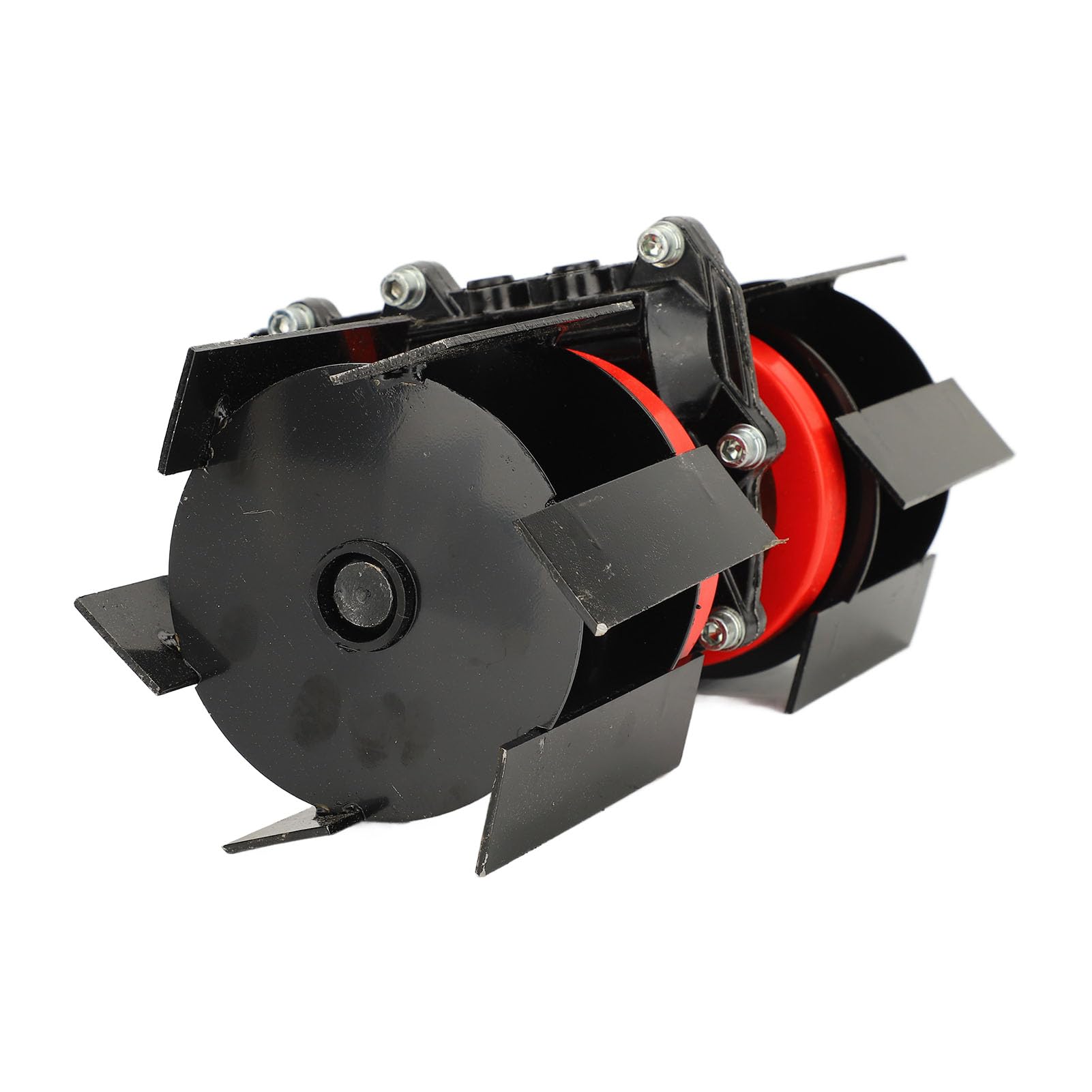 Tnfeeon Rueda de Desmalezado para Cortacésped, Hoja Recta de 9 Dientes, Compatibilidad Universal, Deshierbe sin Esfuerzo, Rueda de Arado Profundo para Aflojar, Zanjar 14 Cm