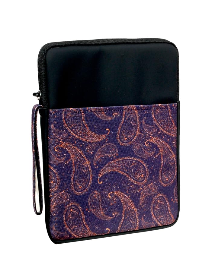 Image of ProElite Tablet Sleeve Case Cover for Upto 11.5 inch for iPad 10.2 /Air 10.9 /Pro 11 / Samsung /Lenovo /Galaxy Tab A9 Plus /S8 /S9 /Realme Pad /Honor Pad X9 /Xiaomi Mi pad 7 /Redmi Pad /Oneplus Pad, Black Multileaf