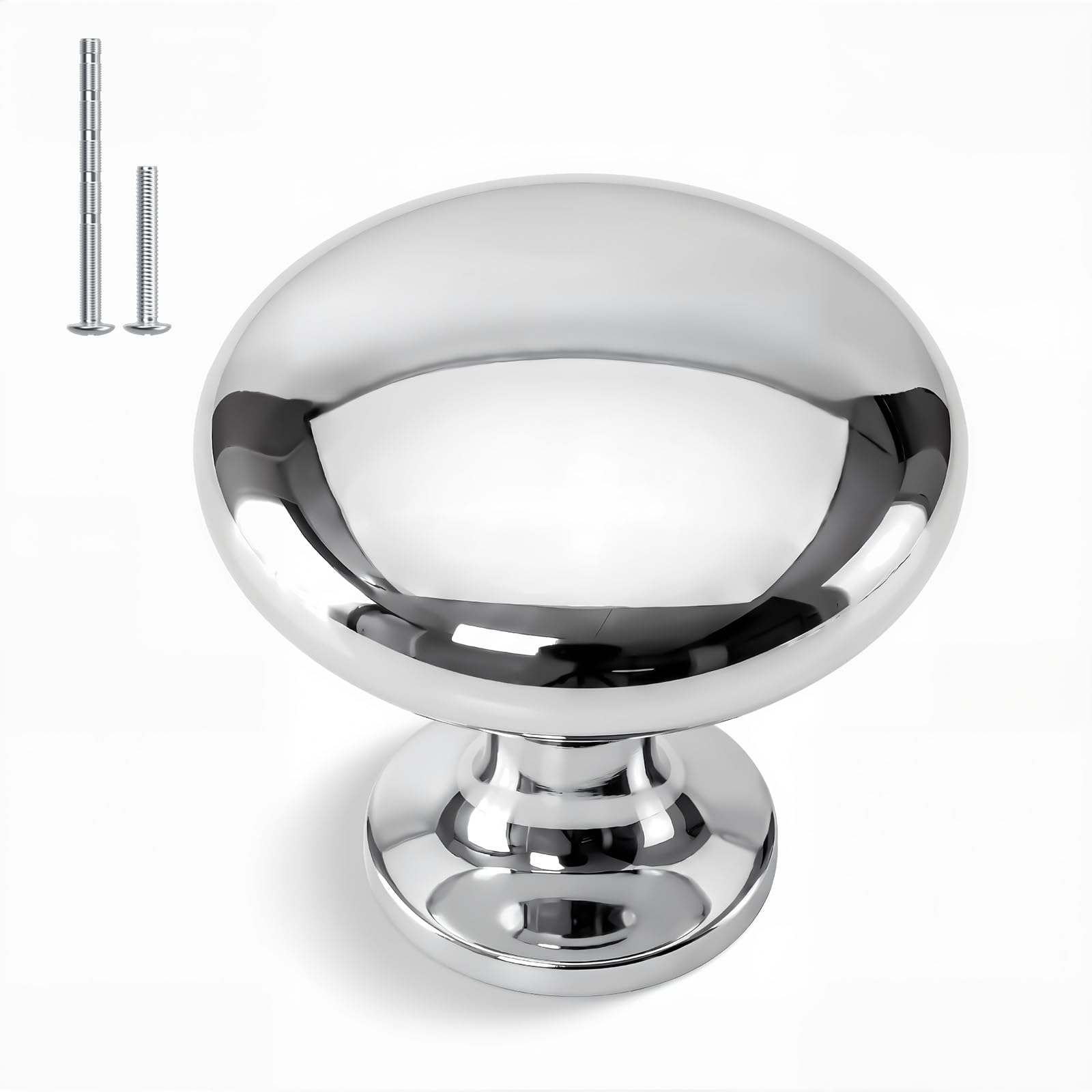 homdiy 30 Pack Brushed Nickel Round Zinc Alloy Cabinet Knobs 1-1/8 Inch — Amazon image 13
