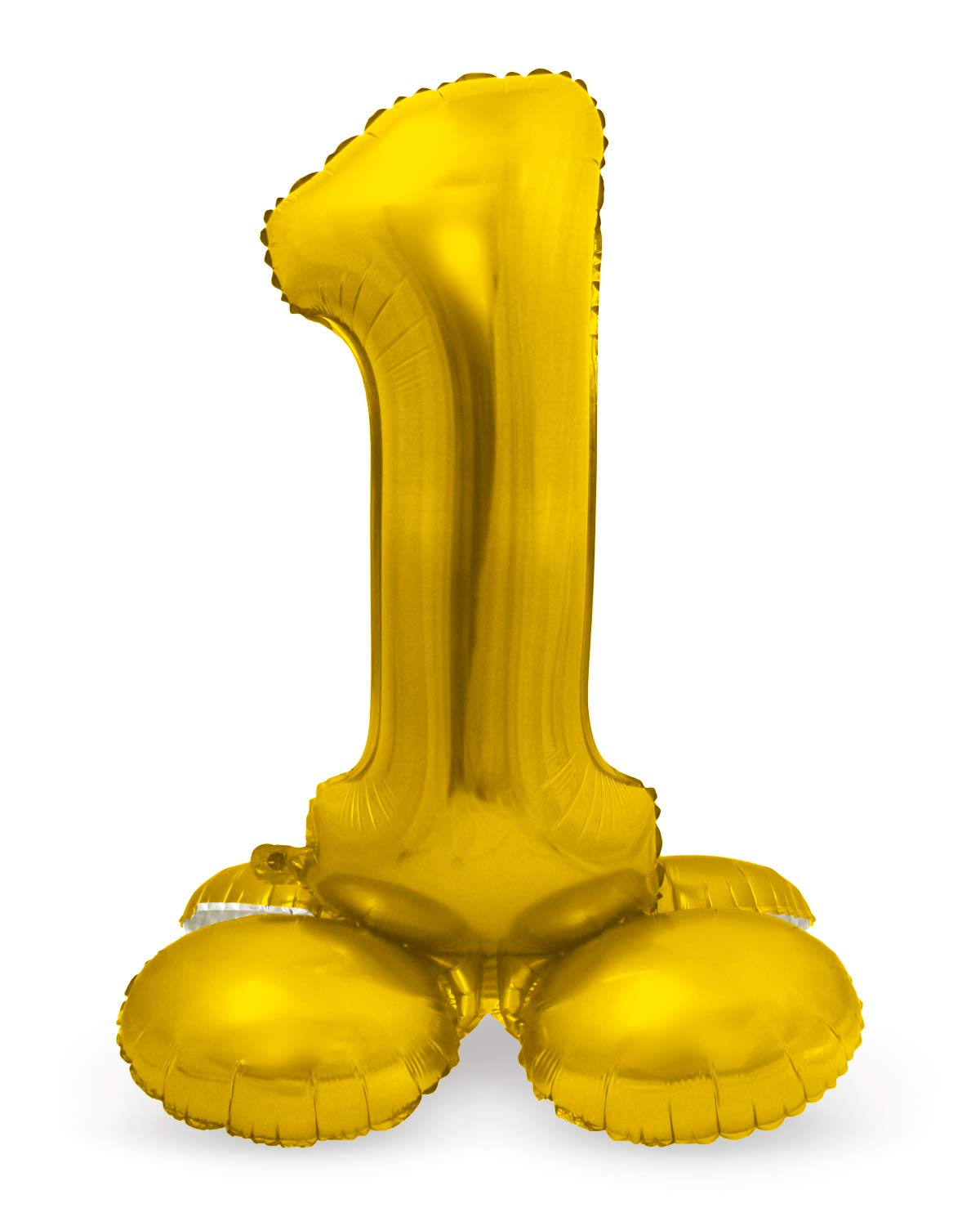 Folat - Foil Balloon with Standard Number 1 Gold - 72 cm