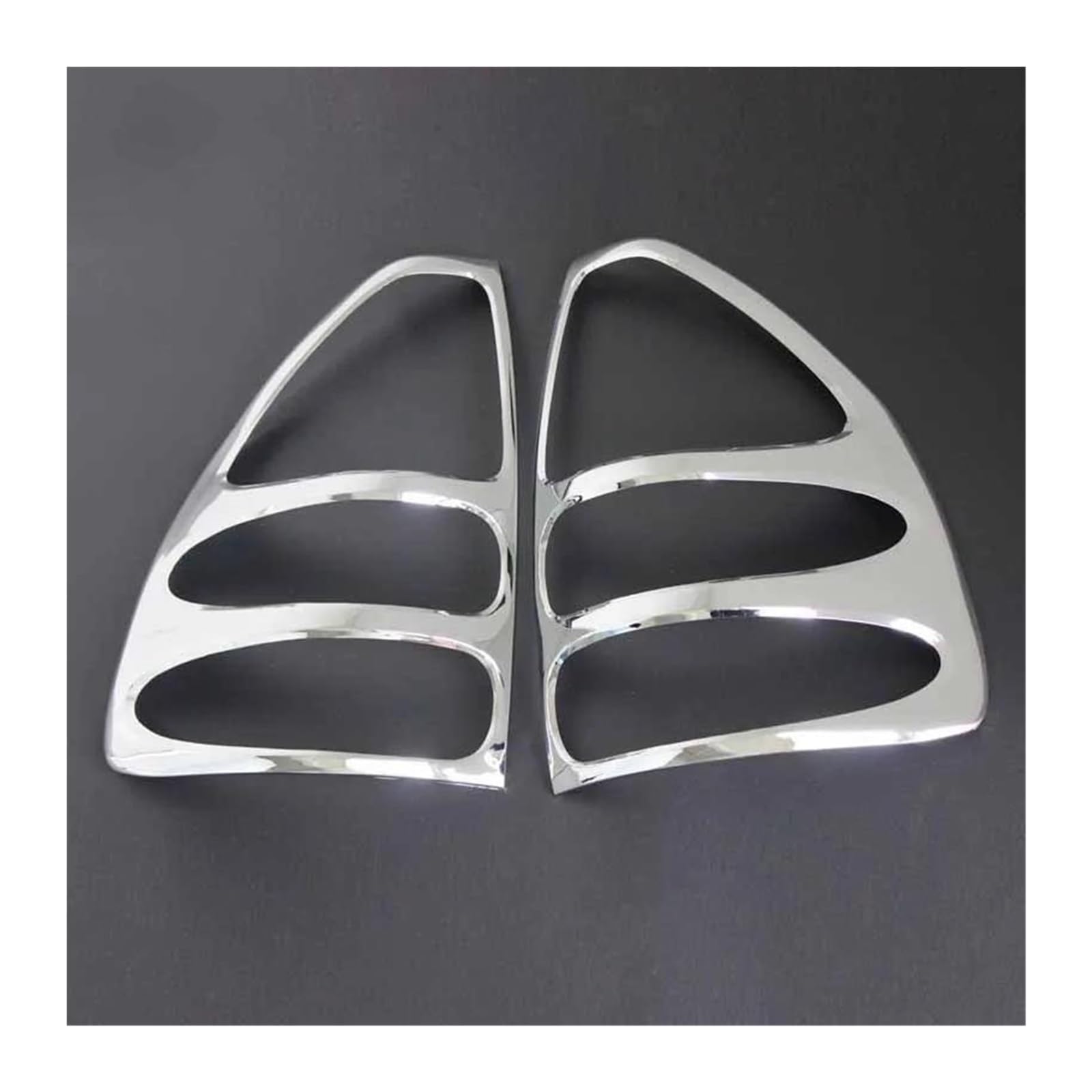 Funda luz trasera cromada para Toyota Prado 120 Land Cruiser Fj120 2003-2008 5