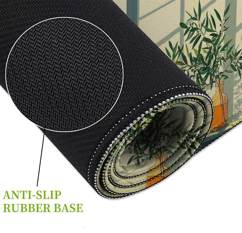 Alfombrilla ratón 800x400x3mm para mesa de ordenador con tapete de escritorio de plantas 5