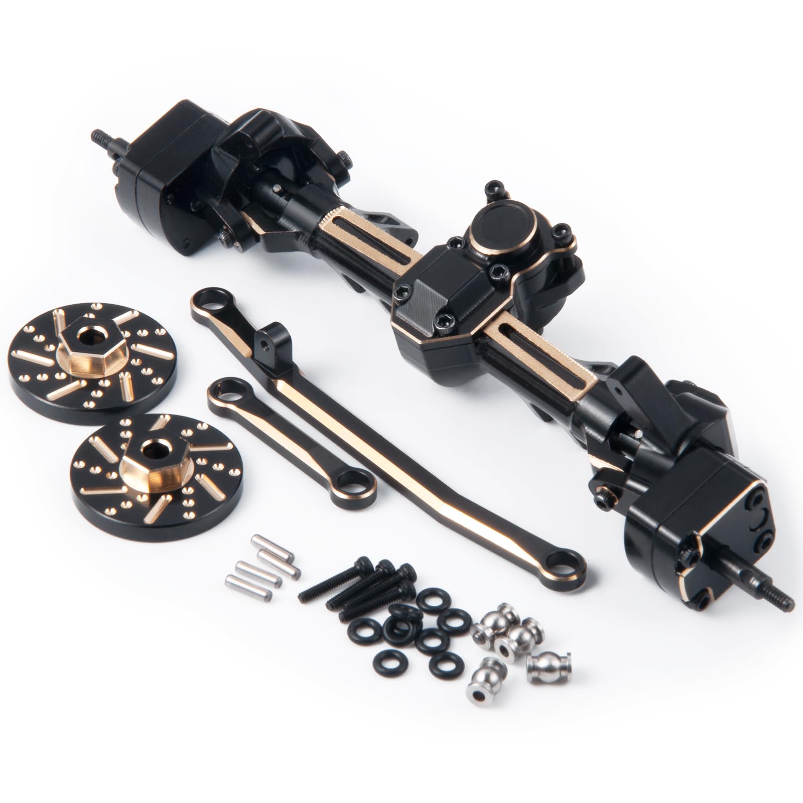 Set Barre Collegamento Palumma Per AXIAL 1/24 AX24 XC-1 - Ottone Dorato