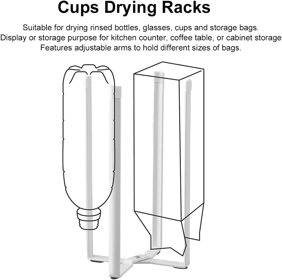 Yctze Racks Kitchen, 29 * 15 * 5 Multifunctional Kitchen Stand Holder for Plastic Bags Bottles Cups Drying Racks Shelf