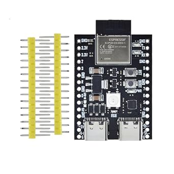 Hailege ESP32-C3 Dual Type-C Development Board ESP32-C3-DevKitM-1 Core Board ESP32-C3-MINI-1 ESP32-C3FN4 2.4G WIFI + Bluetooth 5.0 LE