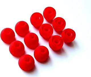 12pcs Large RED Replacement Tips Compatible with Monster Dr Dre Tour Powerbeats urBeats 2 Heartbeats 2 DiddyBeats Turbine Pro Gratitude DNA VEKTR iSport Victory Immersion Inspiration ClarityMobile