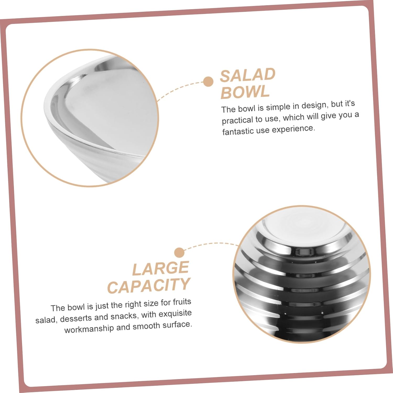 VALICLUD Ramen Bowl Bowl for Home Restaurant Use Kitchen Salad Serving Bowl Elegant Design for Parties Daily Gatherings