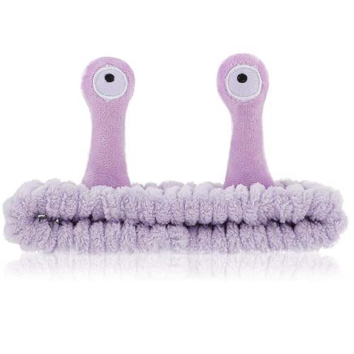 Sibba Diadema de lavado facial, diademas de caracol, bandas para el cabello de spa, diademas de maquillaje, lindas diademas de forro polar coral de