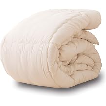 EMOOR Japanese Futon Comforter CLASSE Twin Made in Japan White, Foldable Floor Sleeping Bed Tatami Mat