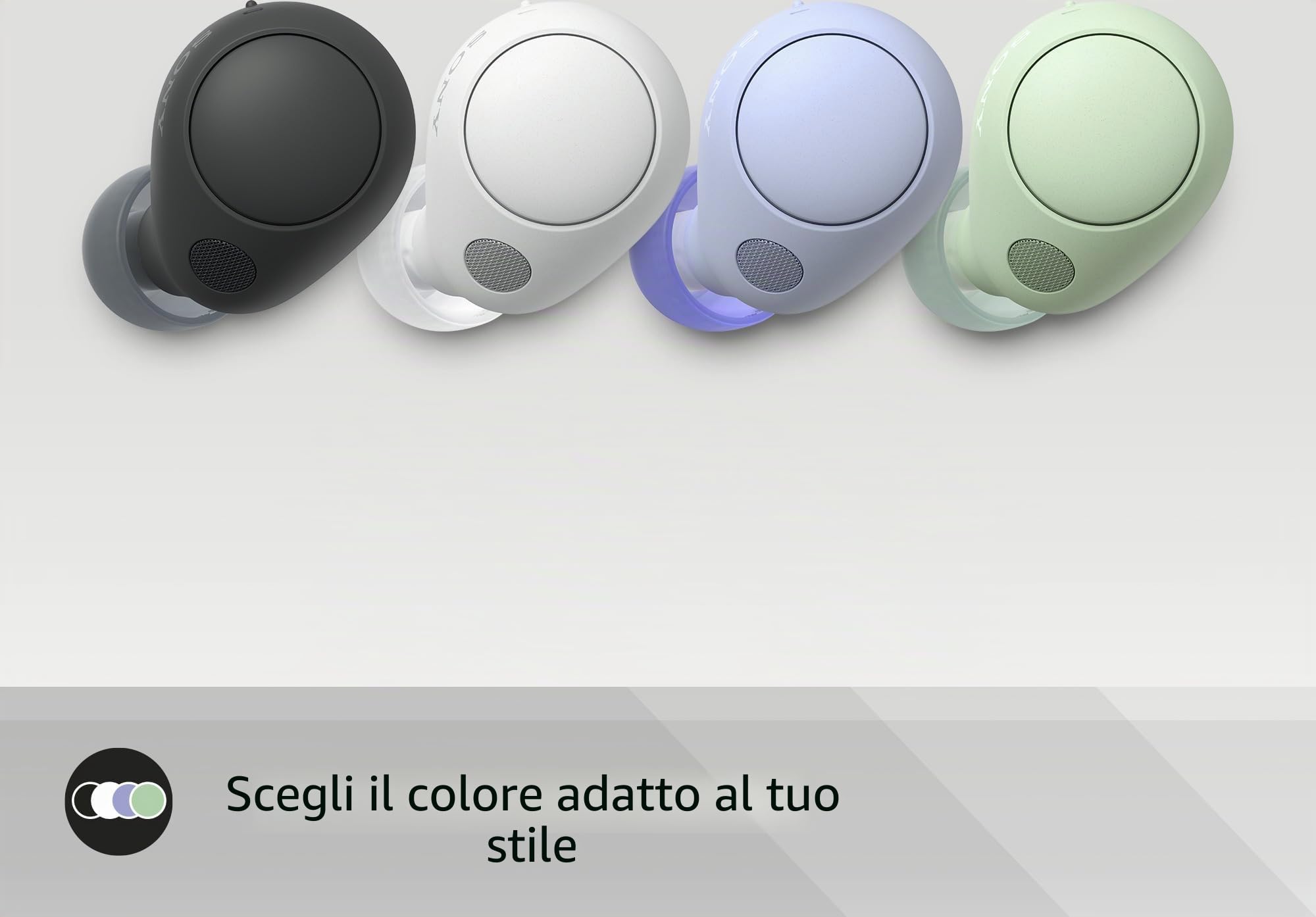 Sony WF-C710N auricolari Truly Wireless con Noise Cancelling, qualità delle chiamate,connessione multipoint,IPX4, fino a 40 ore di autonomia, compatibili con iOS e Android, Black (nuovo modello)
