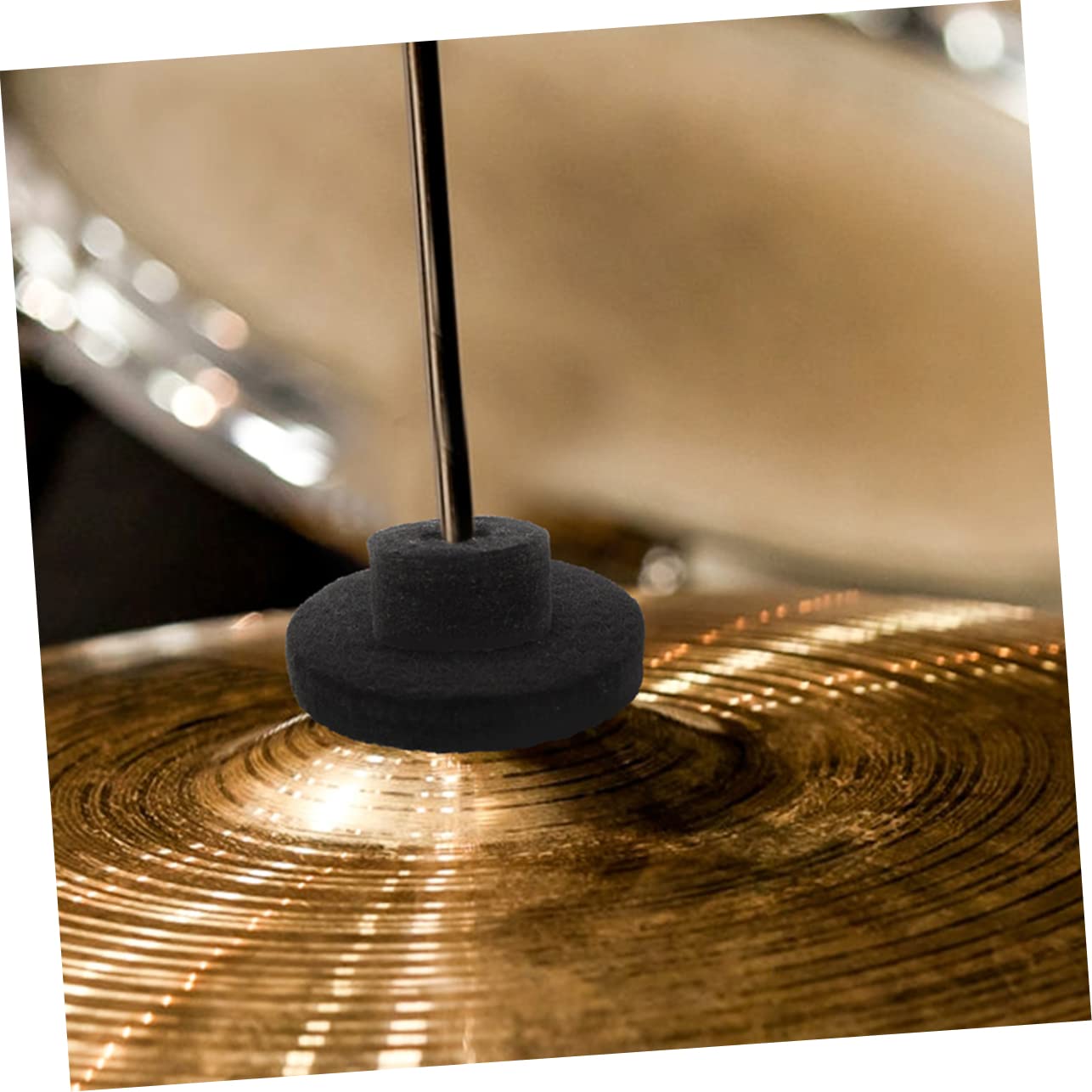 VICASKY Cymbal Felt Pad Replacement 2 Pcs Drum Sleeves Black for Cymbal Stand Drum Supplies