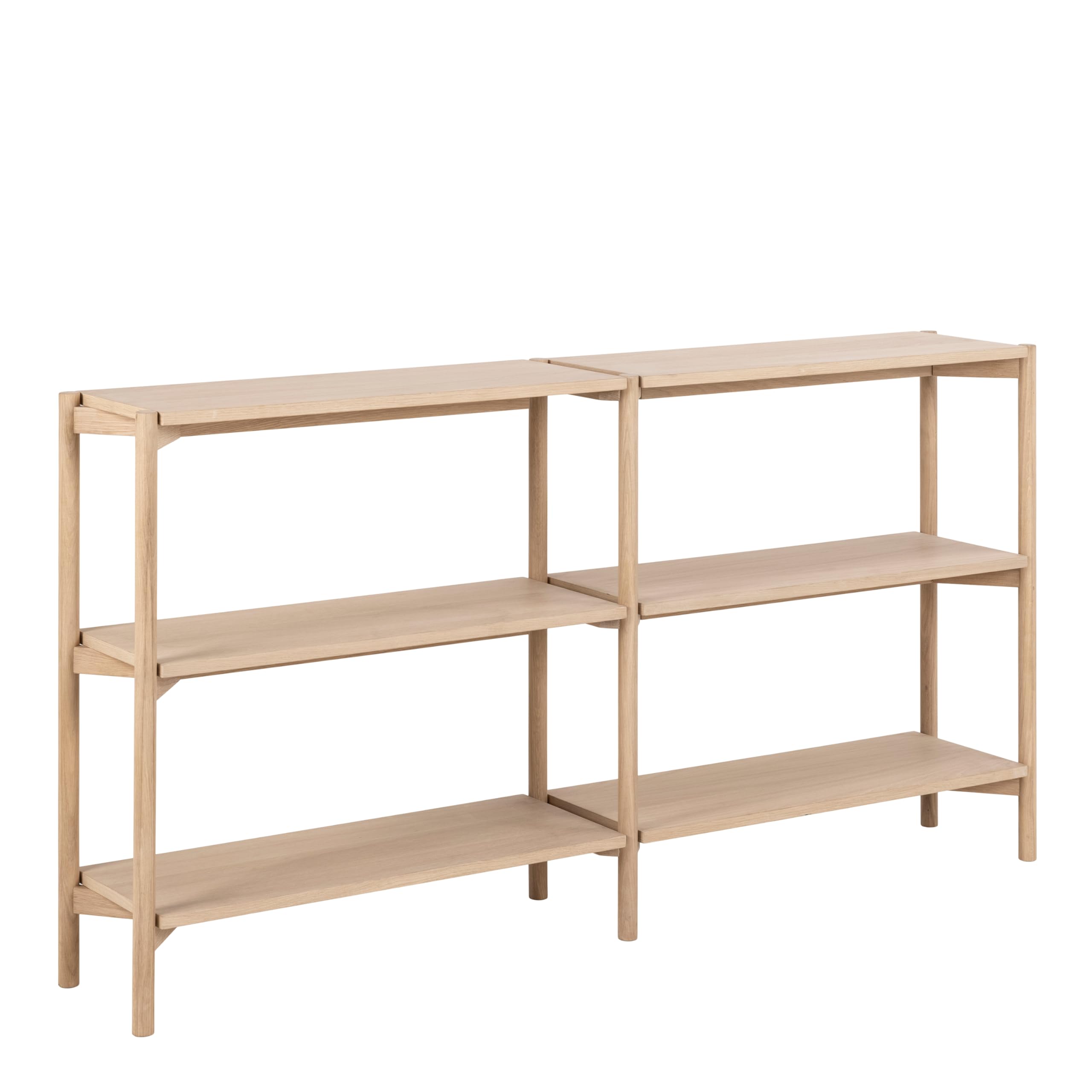 Furniture To Go | Braidwood bookcase with 4 Shelves in White Oak Veneer