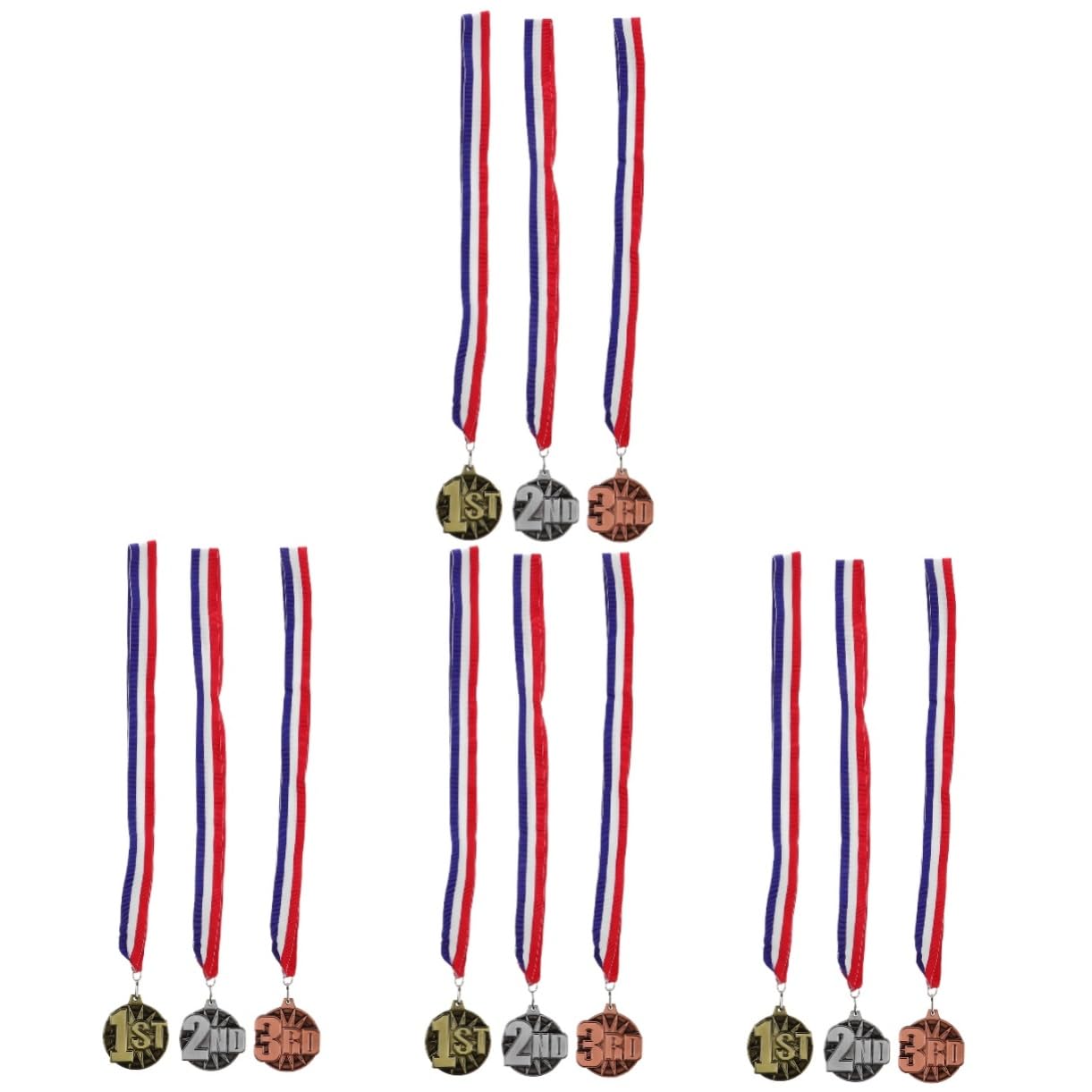 MILISTEN Schulmedaillen Sportliche Medaillen Auszeichnungsmedaillen Erfolgsmedaille Siegertrophäe Lametta Belohnungspreis Medaillen Zur Der Schüler Metall