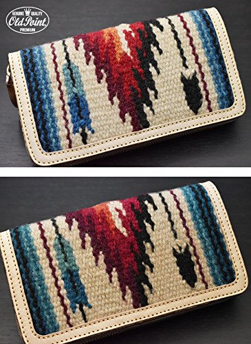 【美品】オールドポイント　チマヨ柄ラウンドファスナーロングウォレット　オルテガ Amazon.co.jp: OLD POINT オールドポイント 財布 El Paso