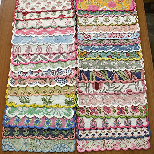 Ridhi 01 Cloth Napkins 100% Pure Cotton Farmhouse Wedding Dinner Napkins thumb #1