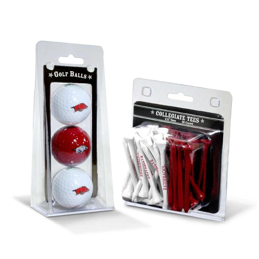 Team GolfNCAA Logo Imprinted Golf Balls (3 Count) & 2-3/4" Regulation Golf Tees (50 Count), Multi Colored